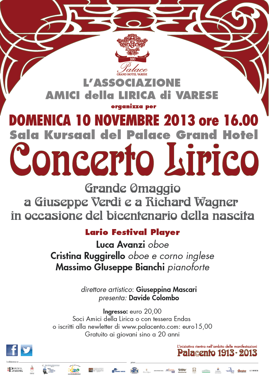 Concerto Verdi Wagner 11 novembre 2013 Palace Hotel